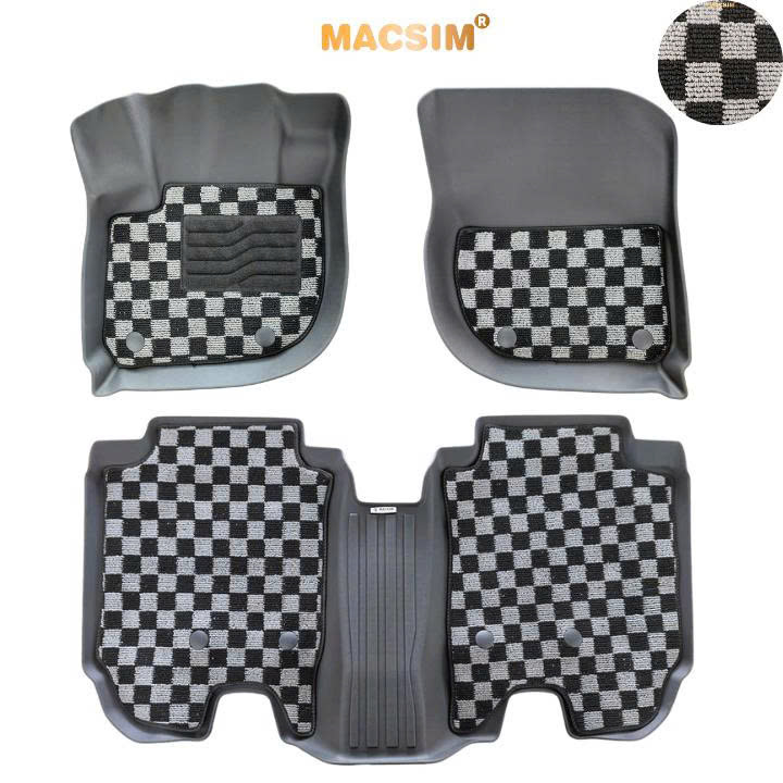 Thảm lót sàn ô tô Honda HRV 2022+ Macsim – Ca rô, chuẩn phom, dễ vệ sinh (Mã 03)