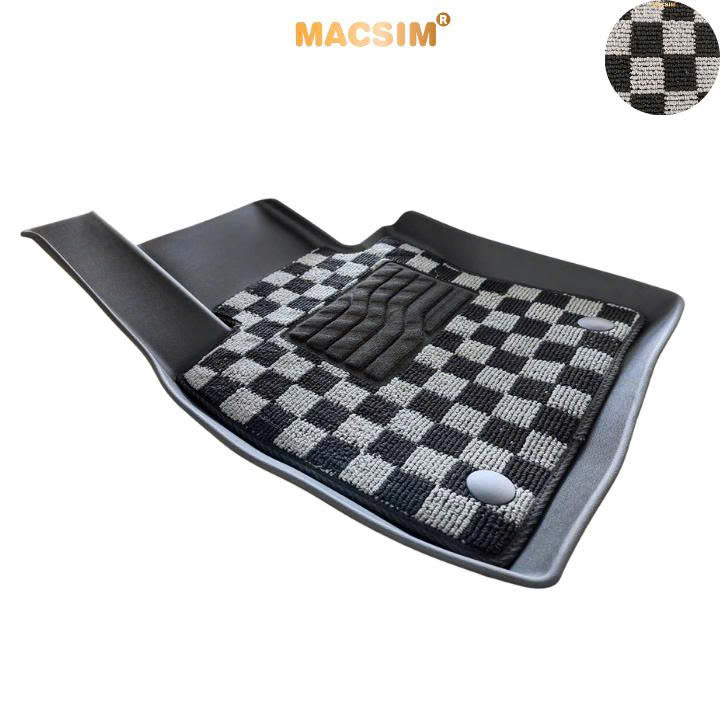 Thảm lót sàn ô tô Mazda 3 2020- nay Macsim – Ca rô, chuẩn phom, dễ vệ sinh (Mã 03)