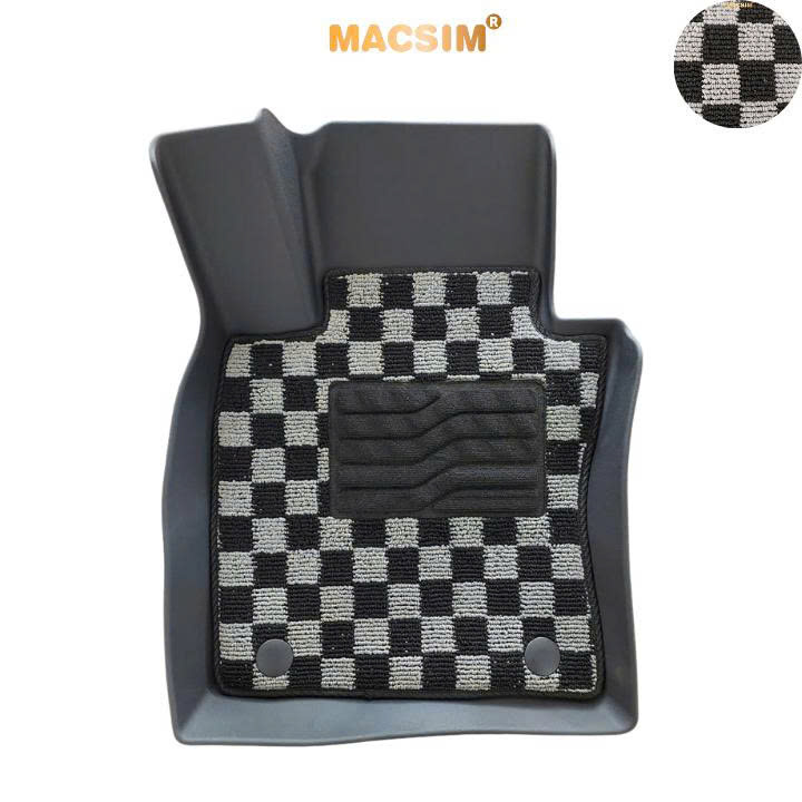 Thảm lót sàn ô tô Mazda 3 2020- nay Macsim – Ca rô, chuẩn phom, dễ vệ sinh (Mã 03)