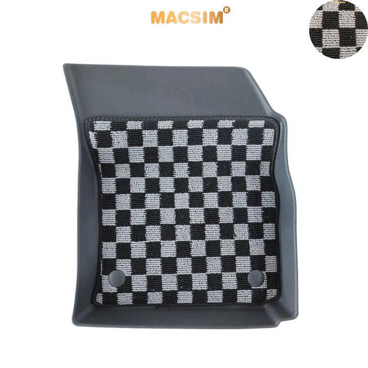 Thảm lót sàn ô tô Mitsubishi Attrage Macsim – Ca rô, chuẩn phom, dễ vệ sinh (Mã 03)