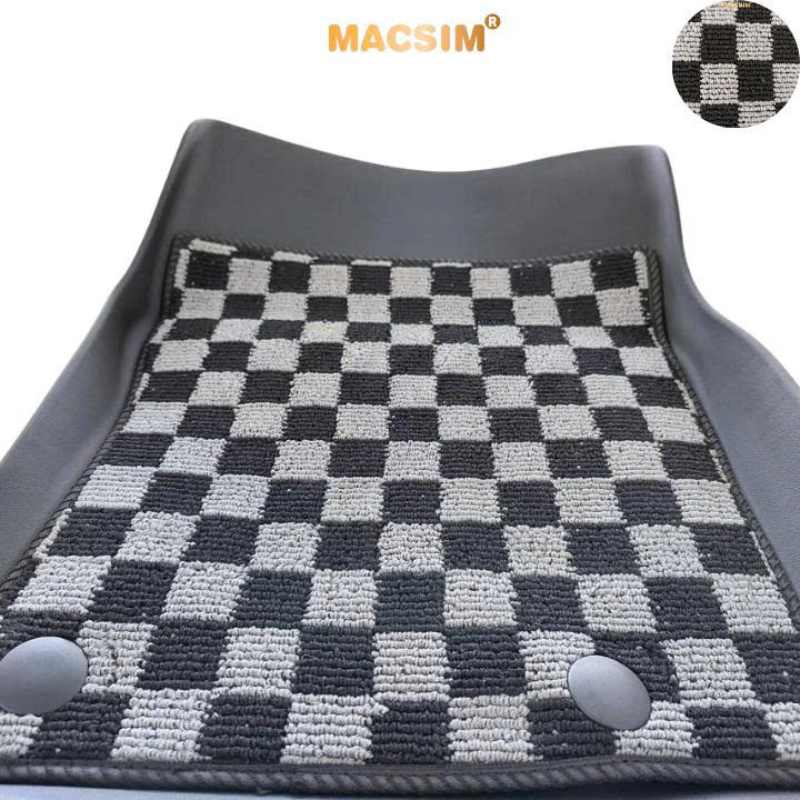 Thảm lót sàn ô tô Mitsubishi Attrage Macsim – Ca rô, chuẩn phom, dễ vệ sinh (Mã 03)