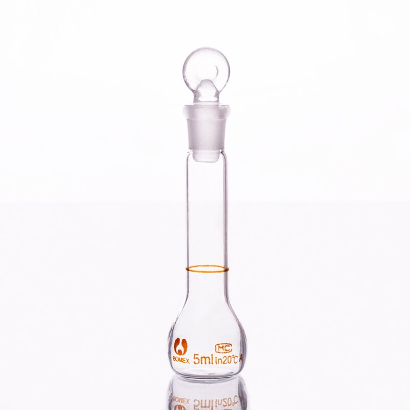 Bình định mức thủy tinh trắng 5ml