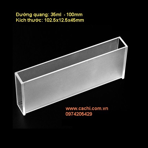 Cuvet thủy tinh 102.5x12.5x45mm