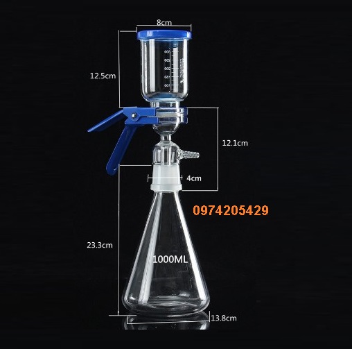 Bình hứng dung dịch 1000ml - phụ kiện của bộ lọc hút chân không