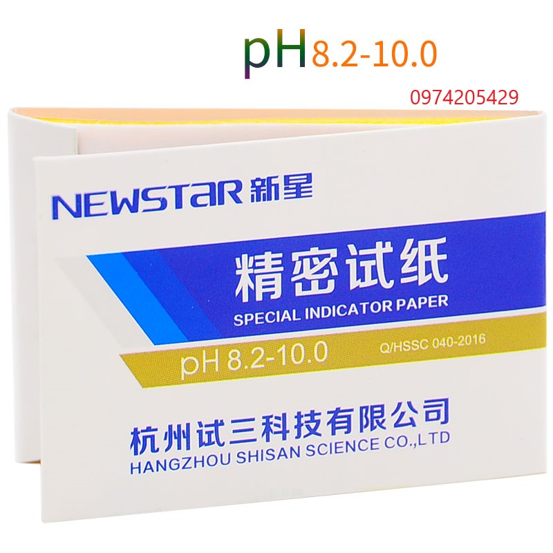 Giấy đo pH 8,2-10 của Newstar dạng tệp