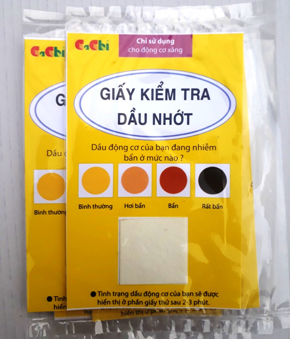 Giấy kiểm tra dầu nhớt