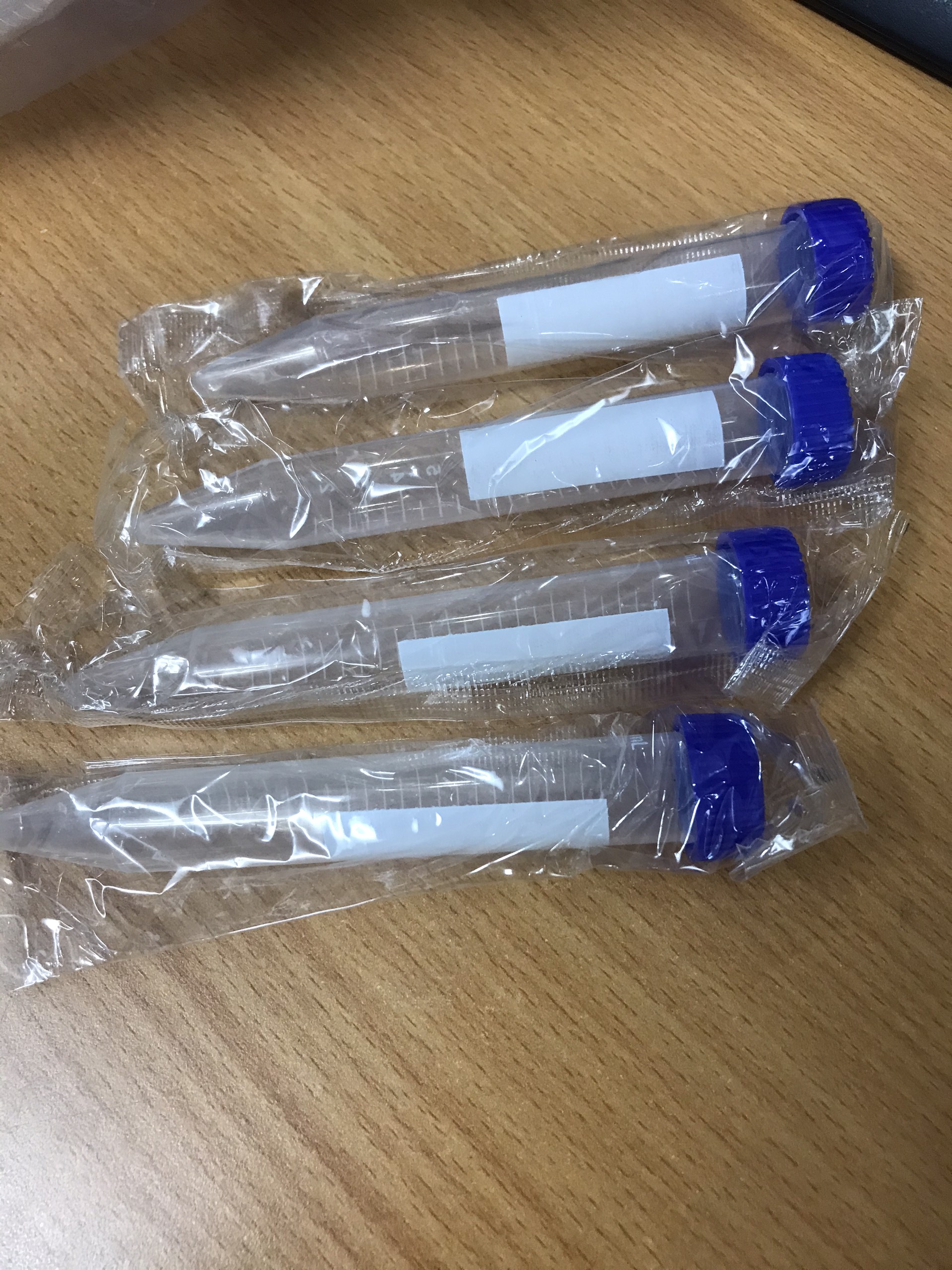 Ống ly tâm 15ml đáy nhọn tiệt trùng từng cái (cái)