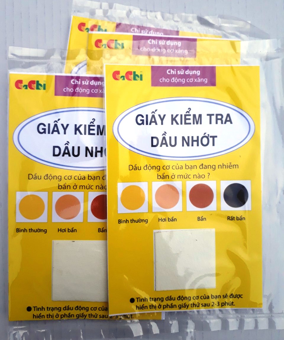 Bộ 5 cái Giấy kiểm tra dầu nhớt