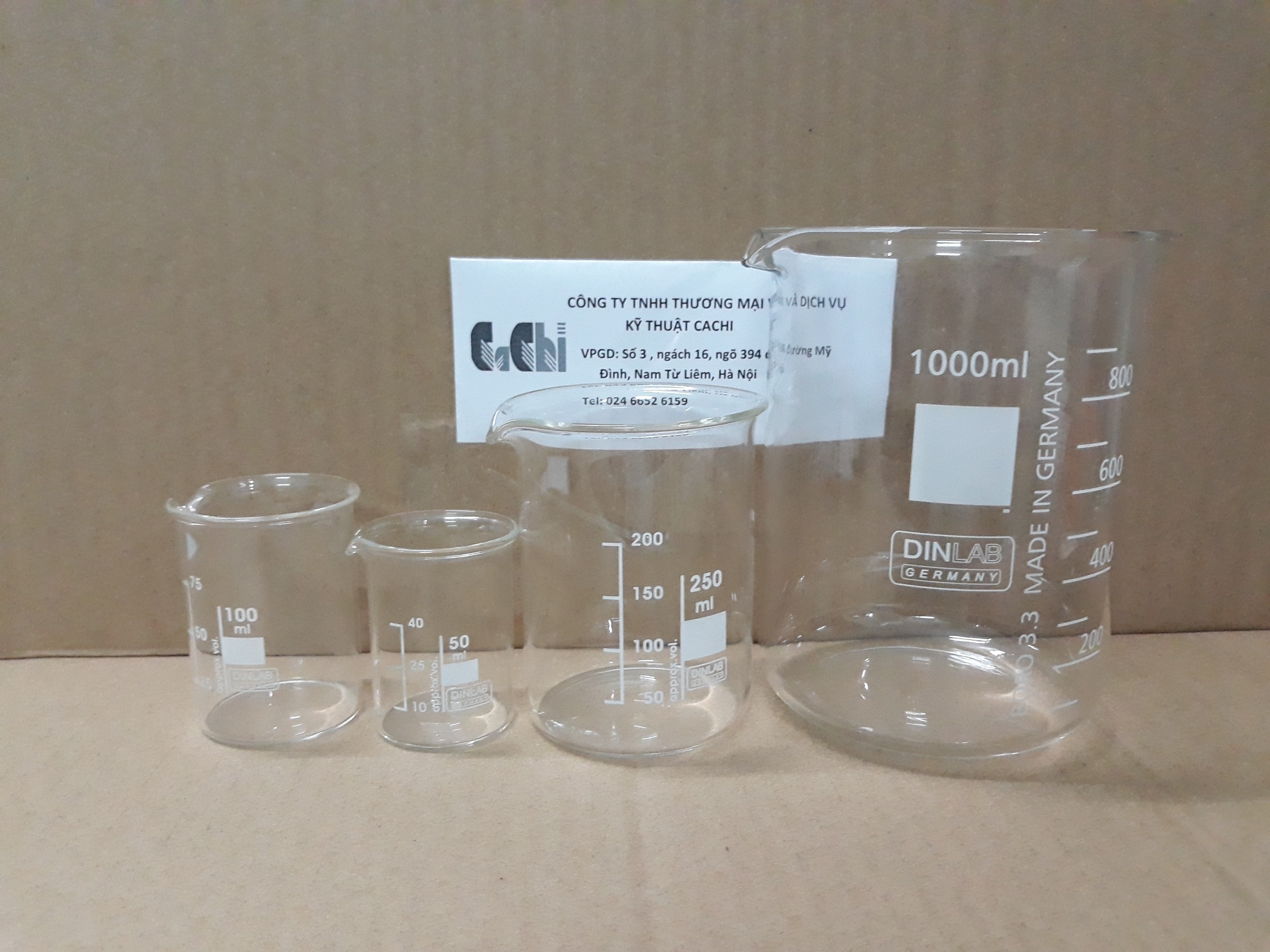 Cốc thủy tinh 600 ml - Dinlab