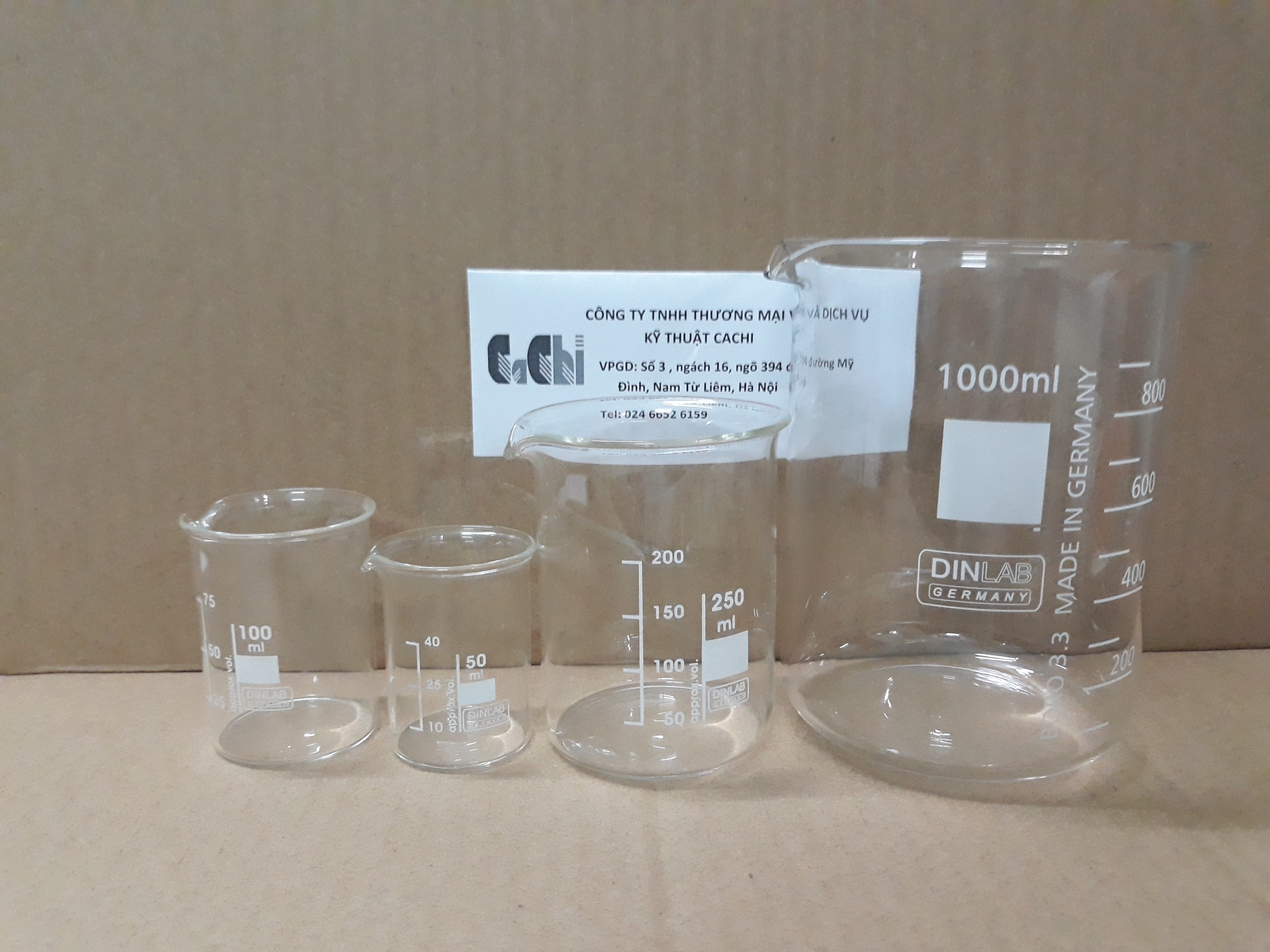 Cốc đốt kẻ độ thấp thành 150ml Isolab