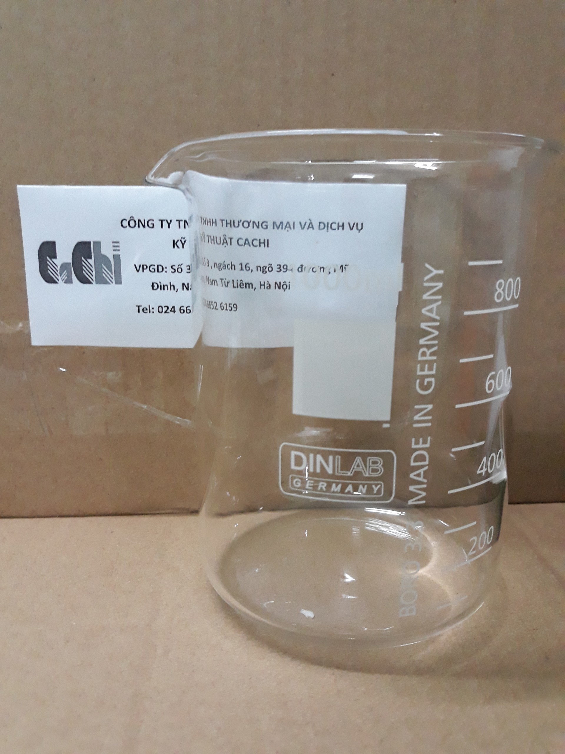 Cốc thủy tinh 1 lít - Dinlab