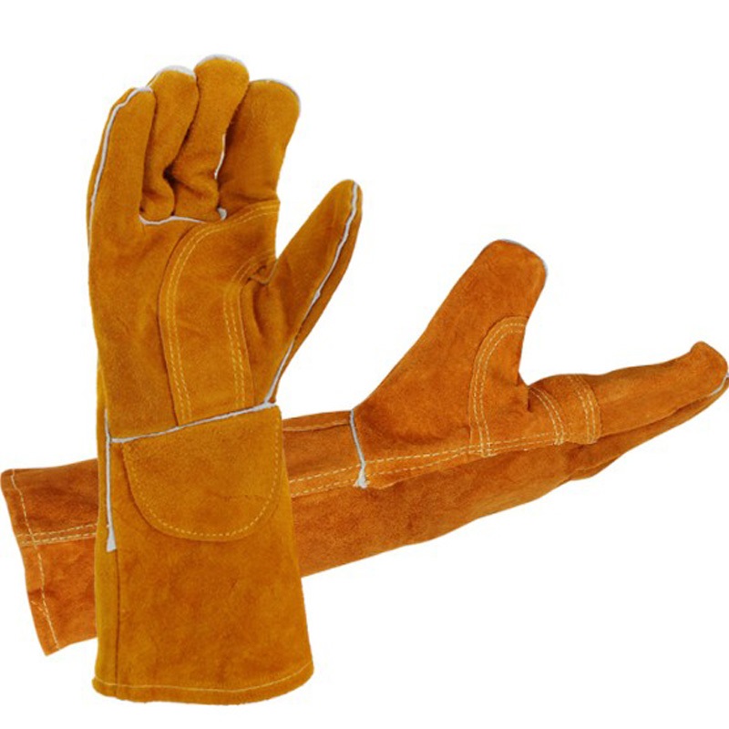 Găng tay hàn màu vàng