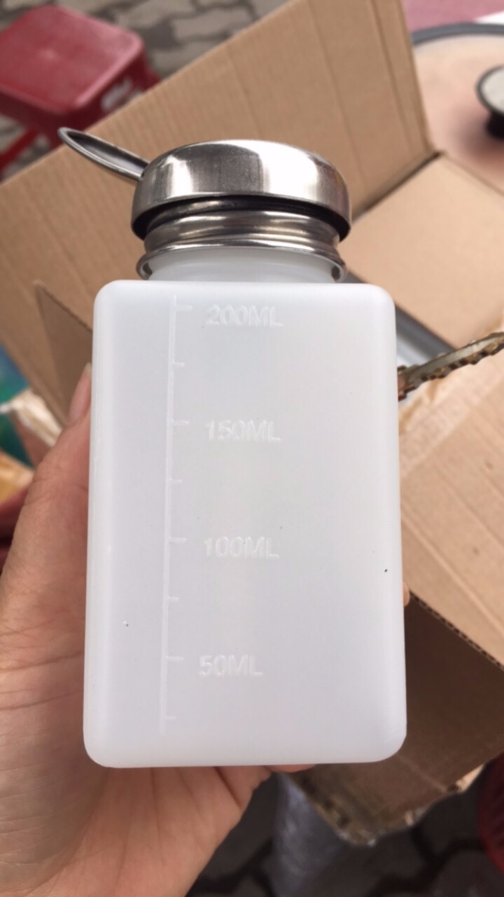 Bộ 5 Chai đựng cồn 250ml màu trắng