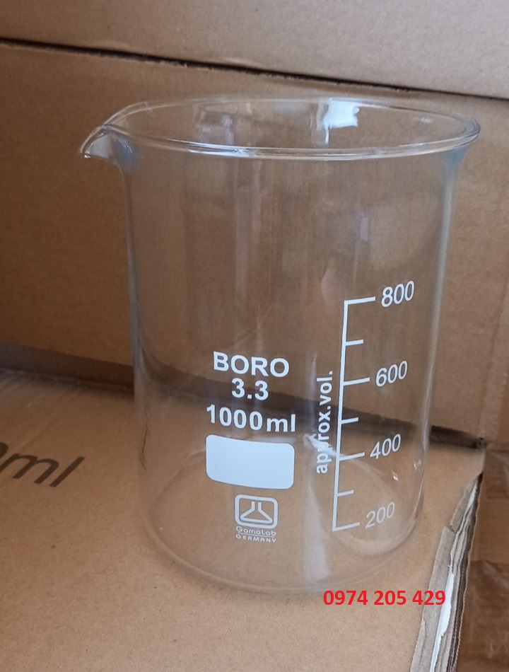 Cốc thủy tinh 1000ml - Gamalab