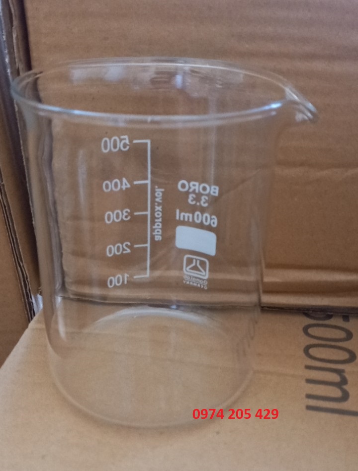 Cốc thủy tinh 600ml - Gamalab