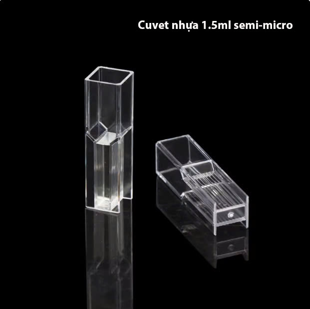 Bộ 4 cái Cuvet nhựa 1.5ml semi-micro