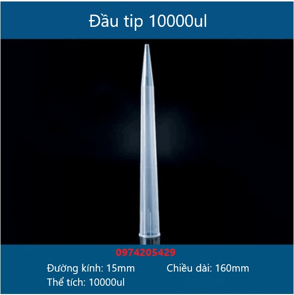 Đầu tip 10000ul, ĐK 15mm