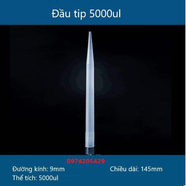 Đầu tip 5000 ul (đường kính 9mm), Túi 300 tip