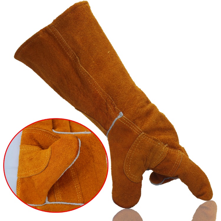 Găng tay hàn màu vàng