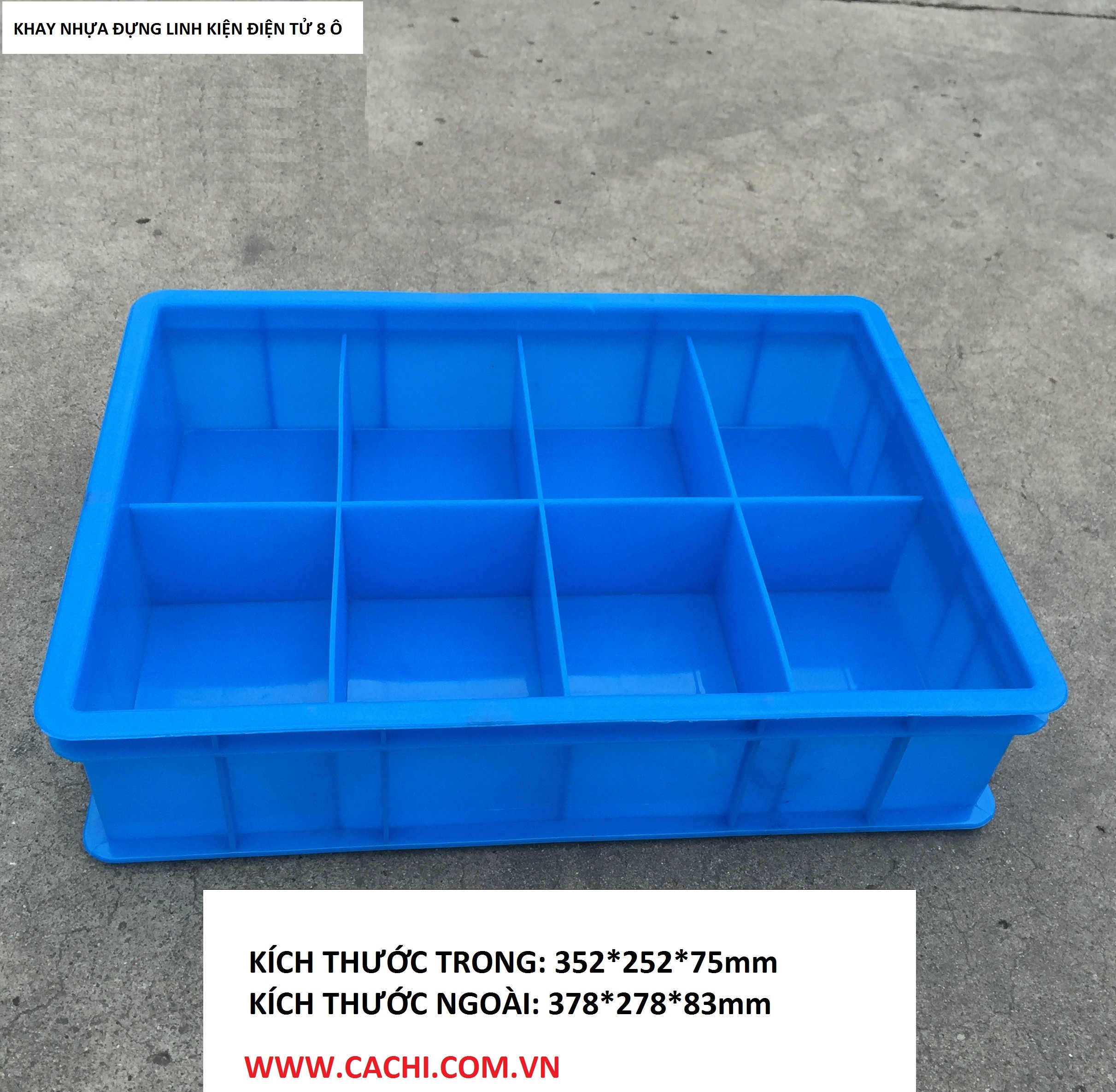 Khay nhựa 8 ô