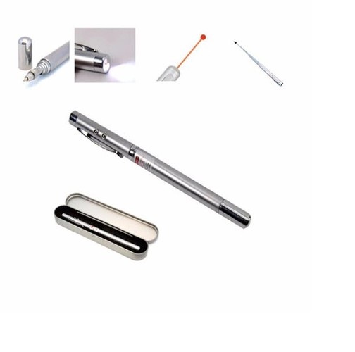 Bút trợ giảng 4 in 1 gồm đèn laser - bút viết - dụng cụ chỉ dẫn- đèn chiếu sáng