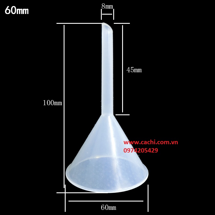 Phễu nhựa phi 6