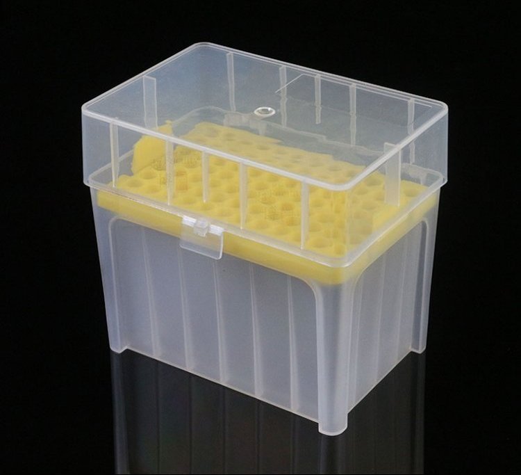 Hộp đầu tip 96 vị trí 1000ul - màu vàng