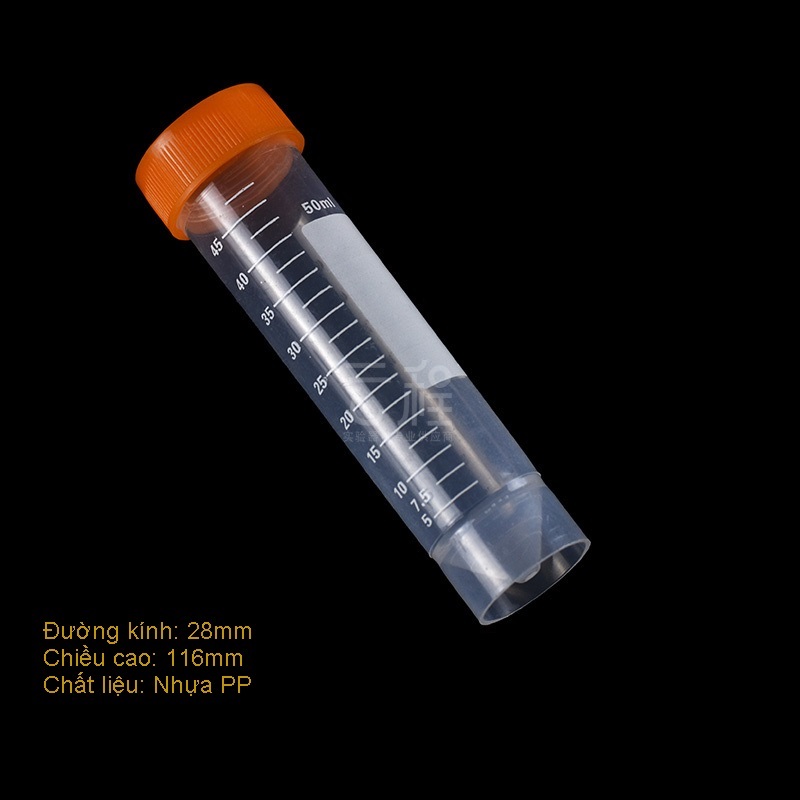 Bộ 5 Ống ly tâm 50 ml TQ (đáy bằng)