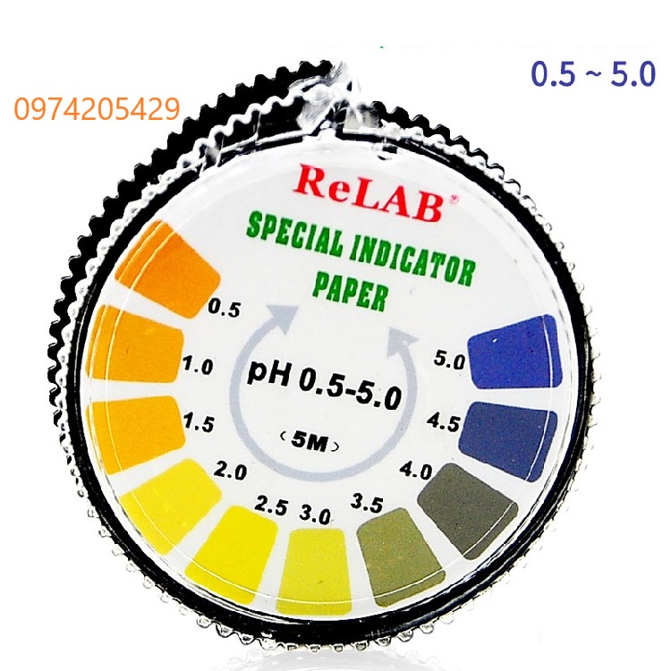 Giấy thử pH dạng cuộn 0.5-5.0