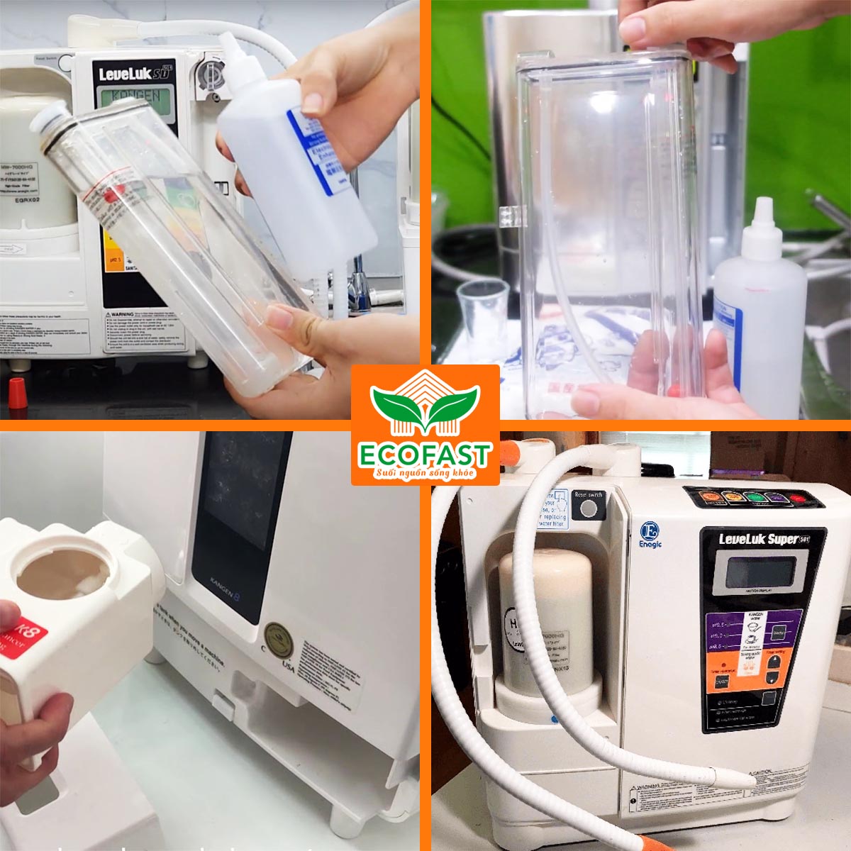 Chai muối tăng cường điện phân máy ion kiềm Kangen