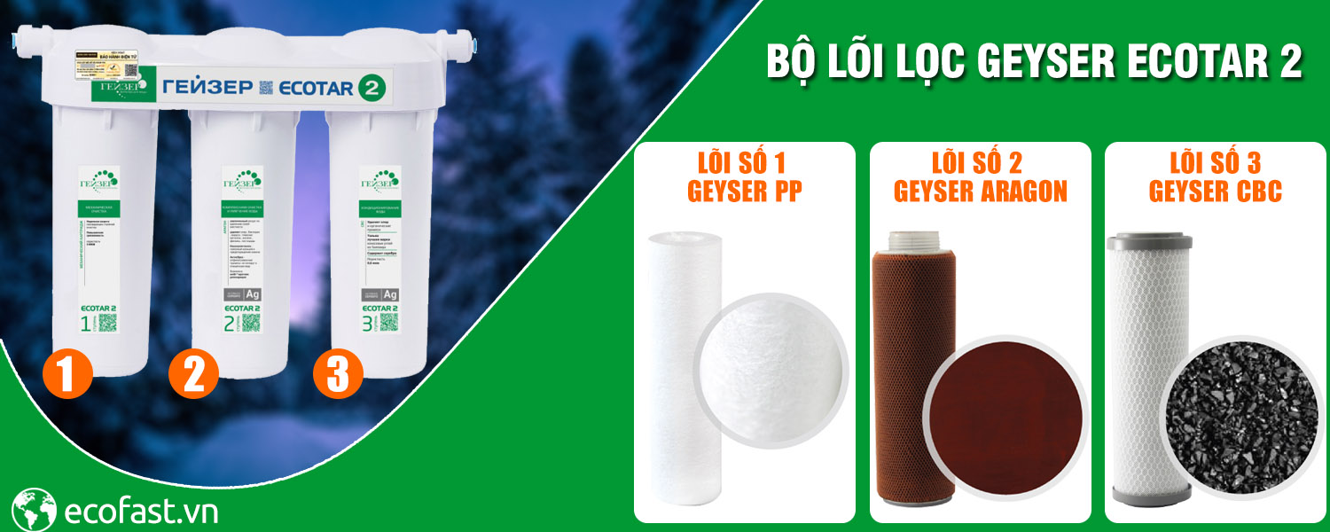 Bộ lõi lọc Geyser Ecotar 2