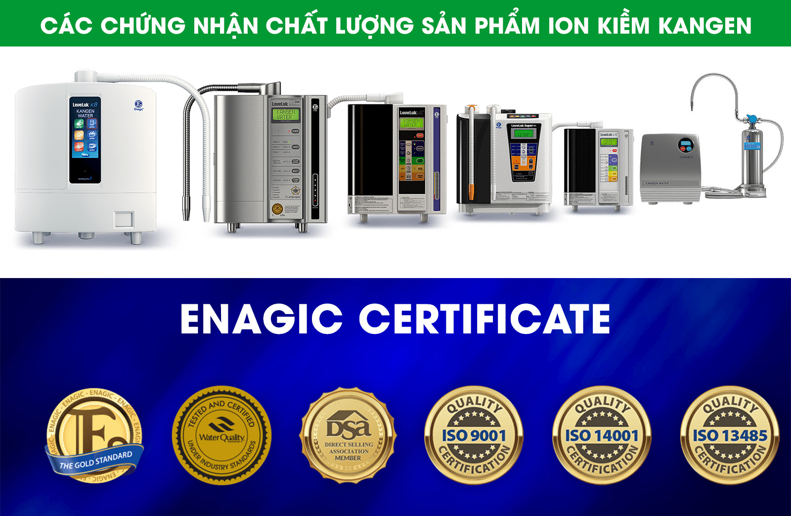 Chứng nhận chất lượng Kangen Ecofast