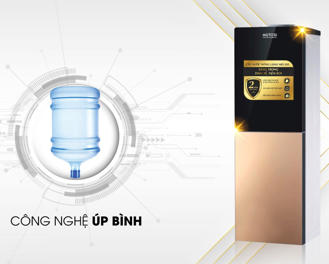 Công nghệ bình úp Mutosi MD-203 chính hãng