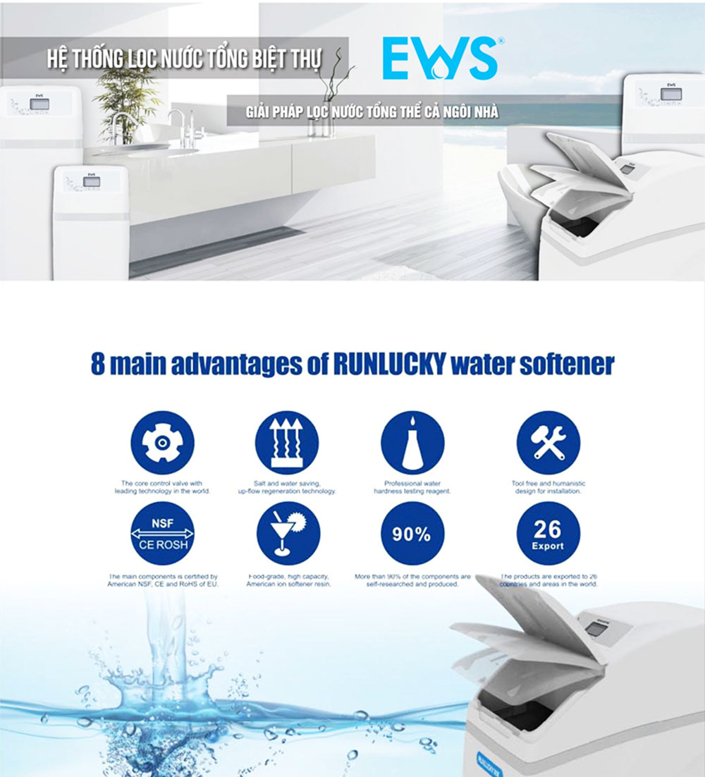 Hệ lọc tổng nước sinh hoạt gia đình EWS Central