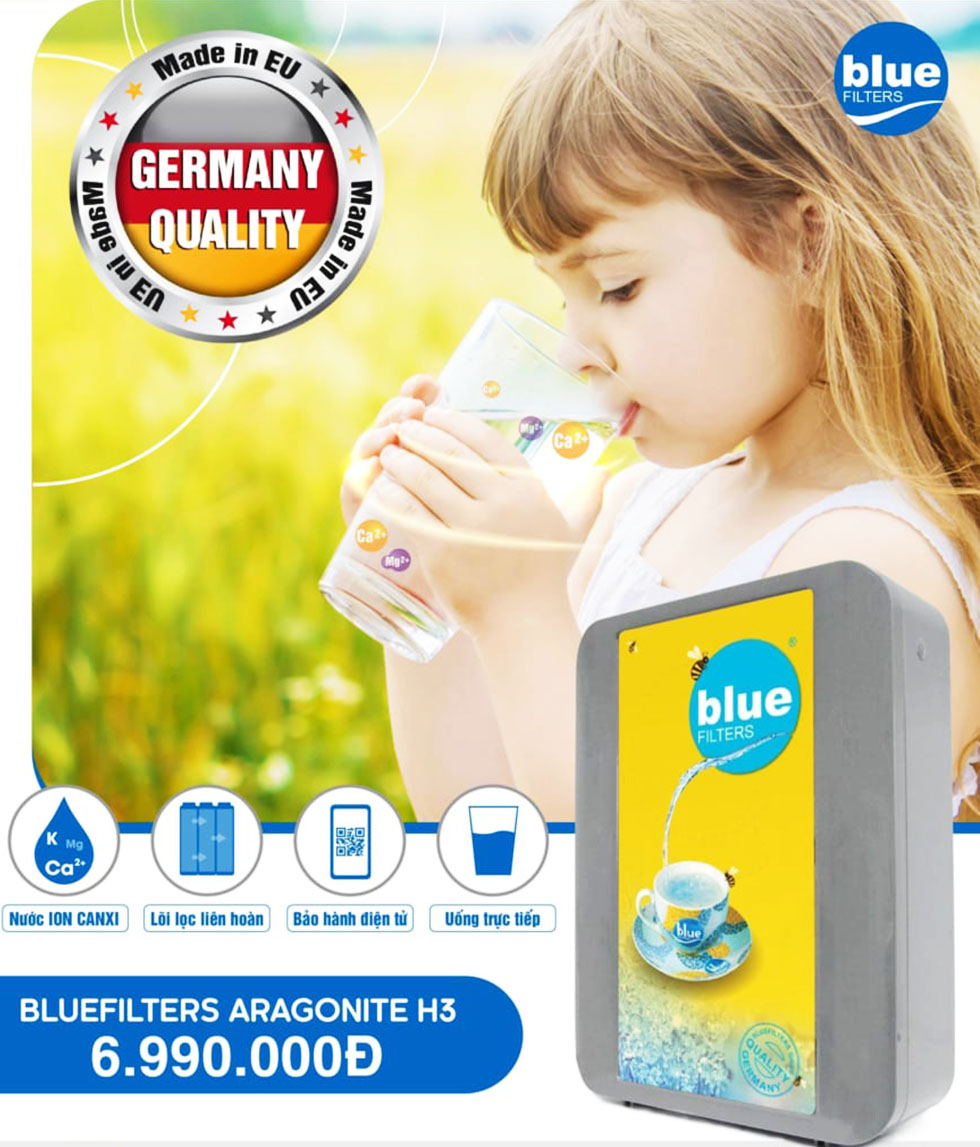 Máy lọc nước ion Canxi Bluefiltes H3