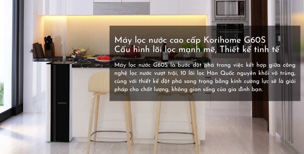 Máy lọc nước Korihome WPK G60S Hàn Quốc