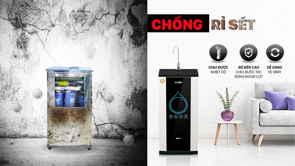 Máy lọc nước Karofi K9IQ-2 Plus chống rỉ sét