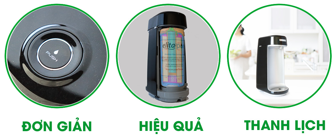 Máy lọc nước ion kiềm Alkaviva Elita Pure không dùng điện