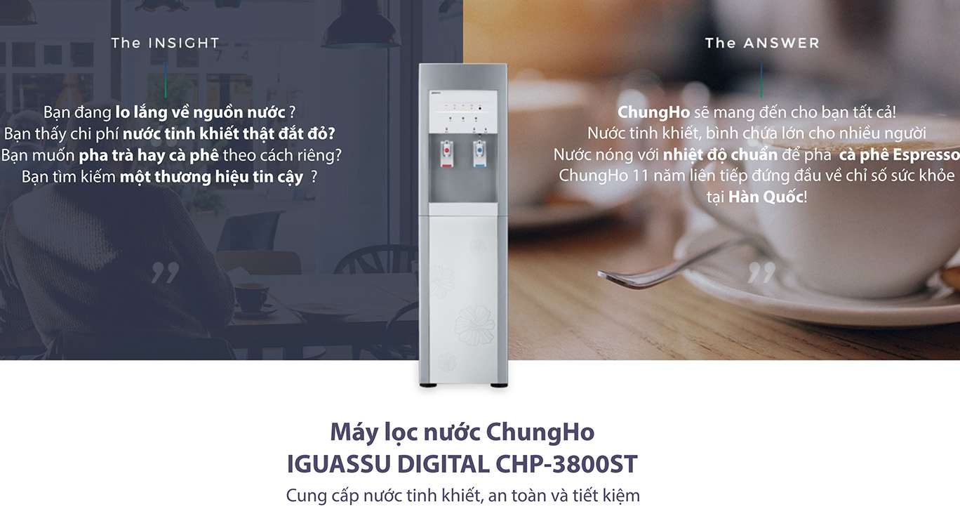Máy lọc nước ChungHo Iguassu Digital Hàn Quốc