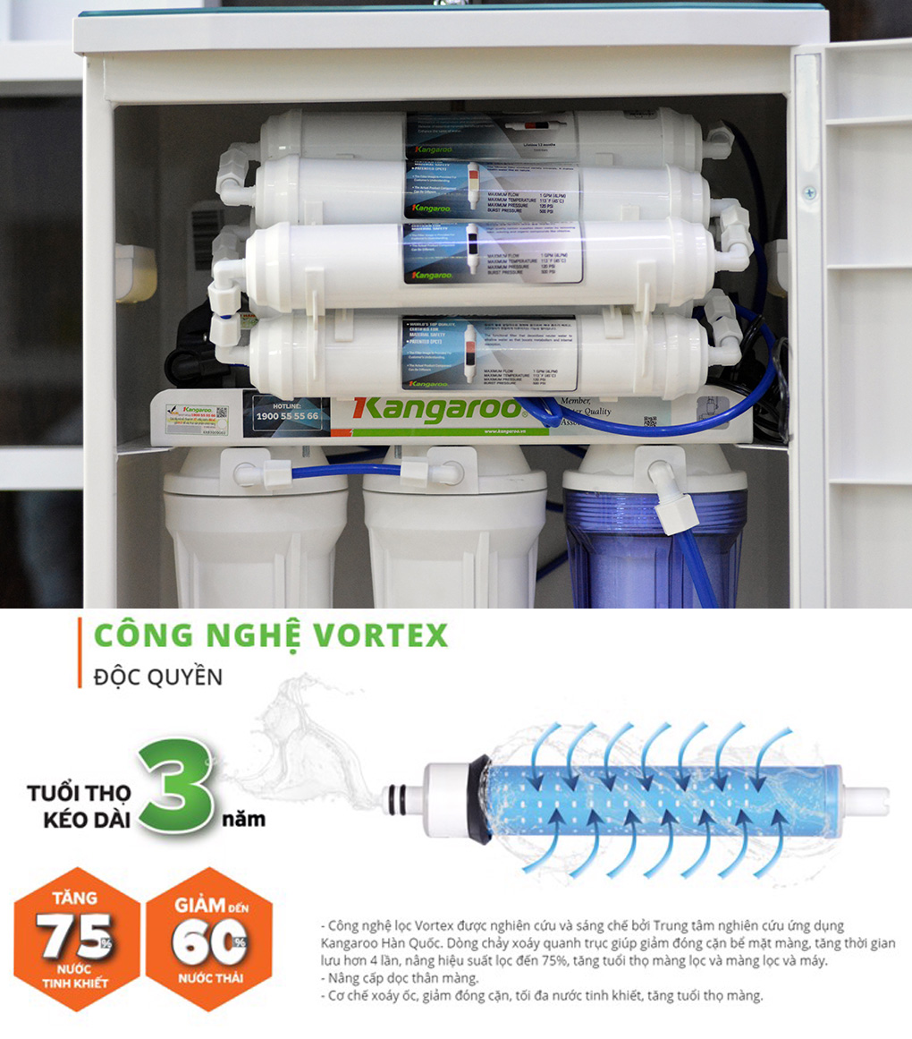 Máy lọc nước Hydrogen Plus Kangaroo KG100HP VTU