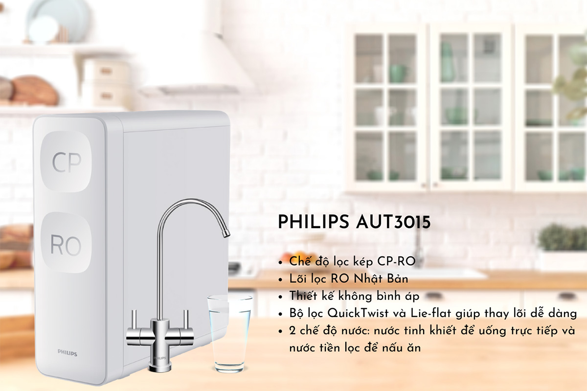 Máy lọc nước RO Philips AUT3015 Chính hãng