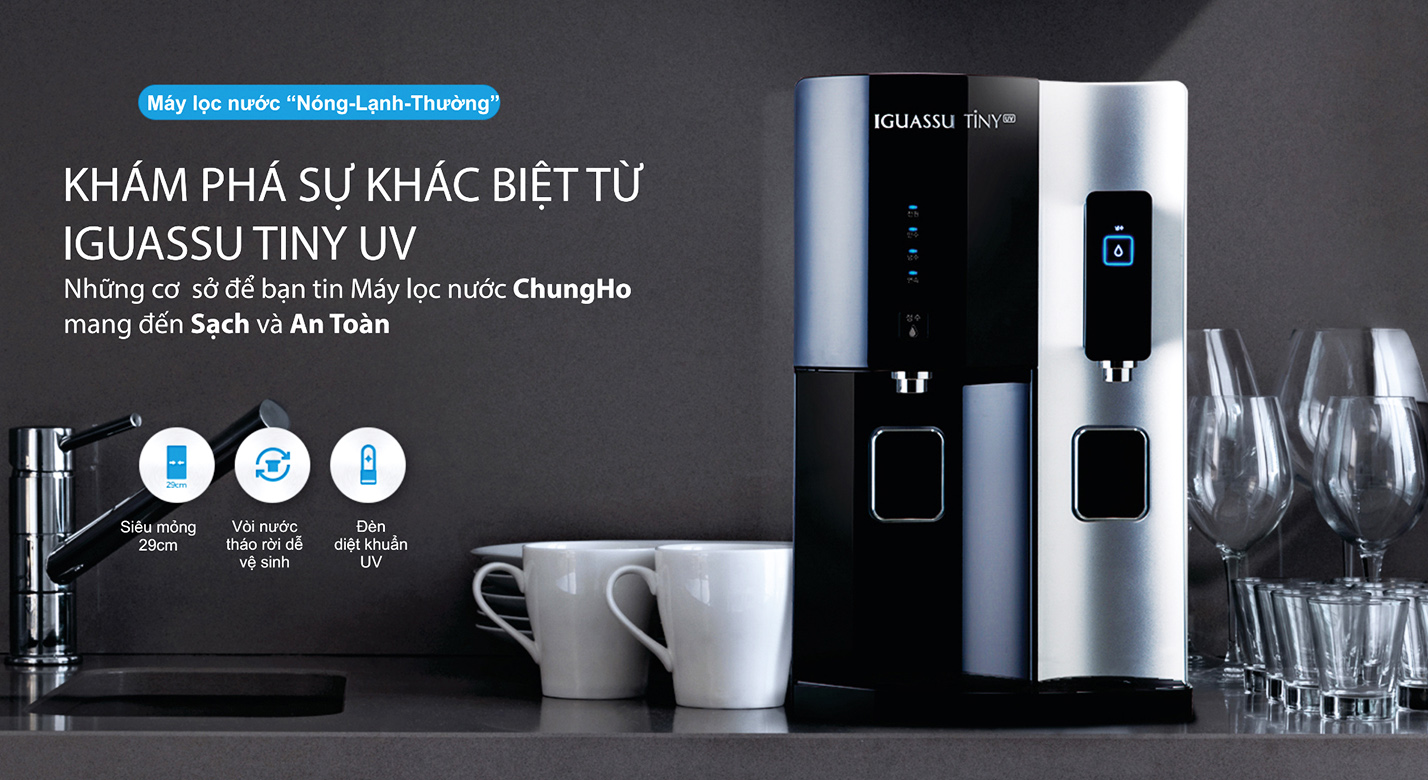 Máy lọc nước nóng lạnh ChungHo Iguassu Tiny 500 UV