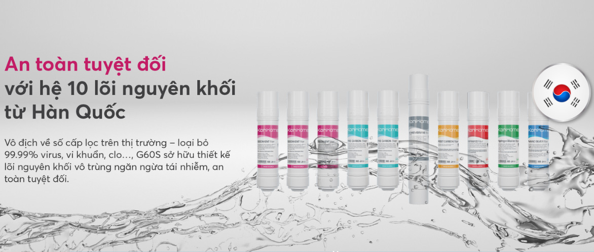 Máy lọc nước Korihome WPK G60S Hàn Quốc
