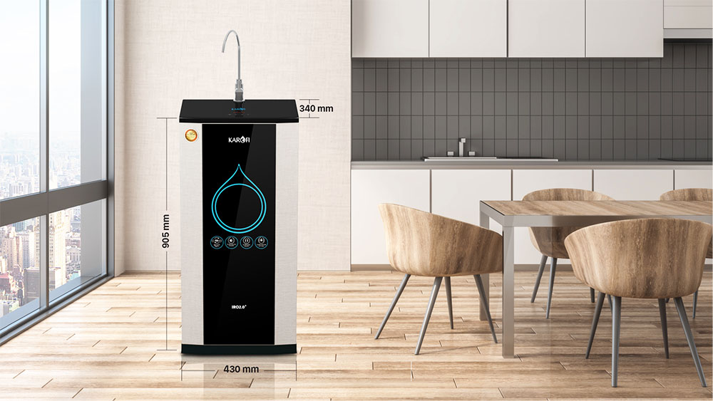 Kích thước máy lọc nước Karofi K9IQ-2 Plus
