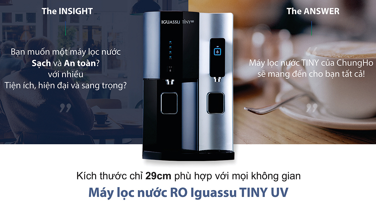 Máy lọc nước nóng lạnh ChungHo Iguassu Tiny 500 UV