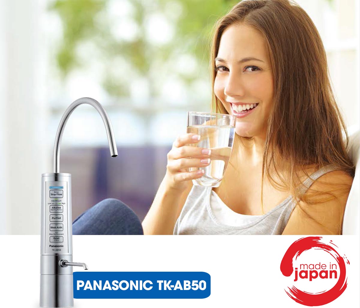 Thay lõi lọc ion kiềm Panasonic TK-AB50 made in Japan