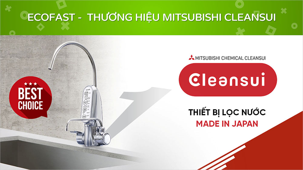 Máy ion kiềm Cleansui Japan Ecofast