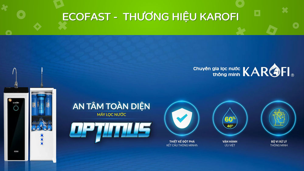 Máy lọc nước thương hiệu Karofi