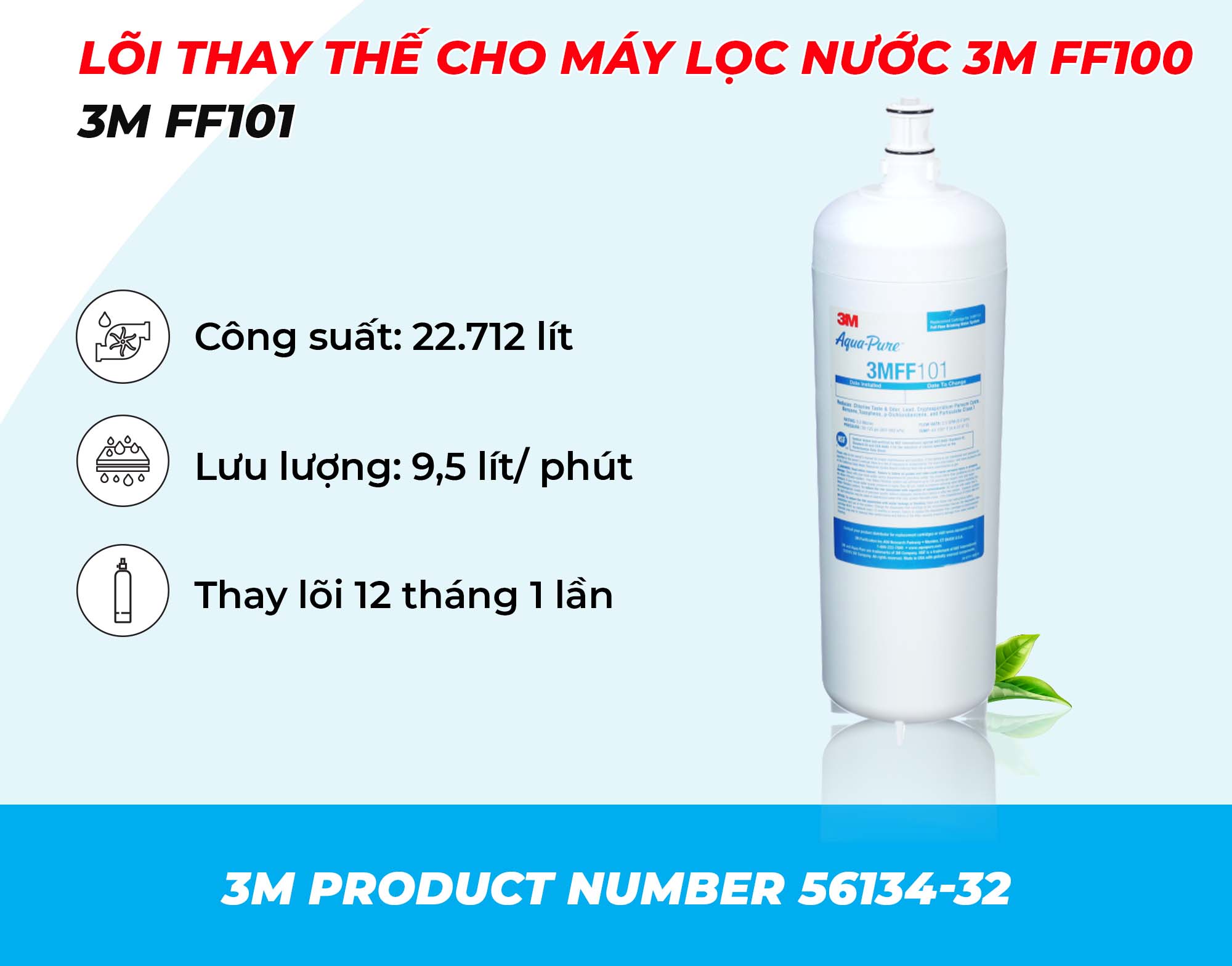 Lõi lọc nước uống 3M FF100 made in USA