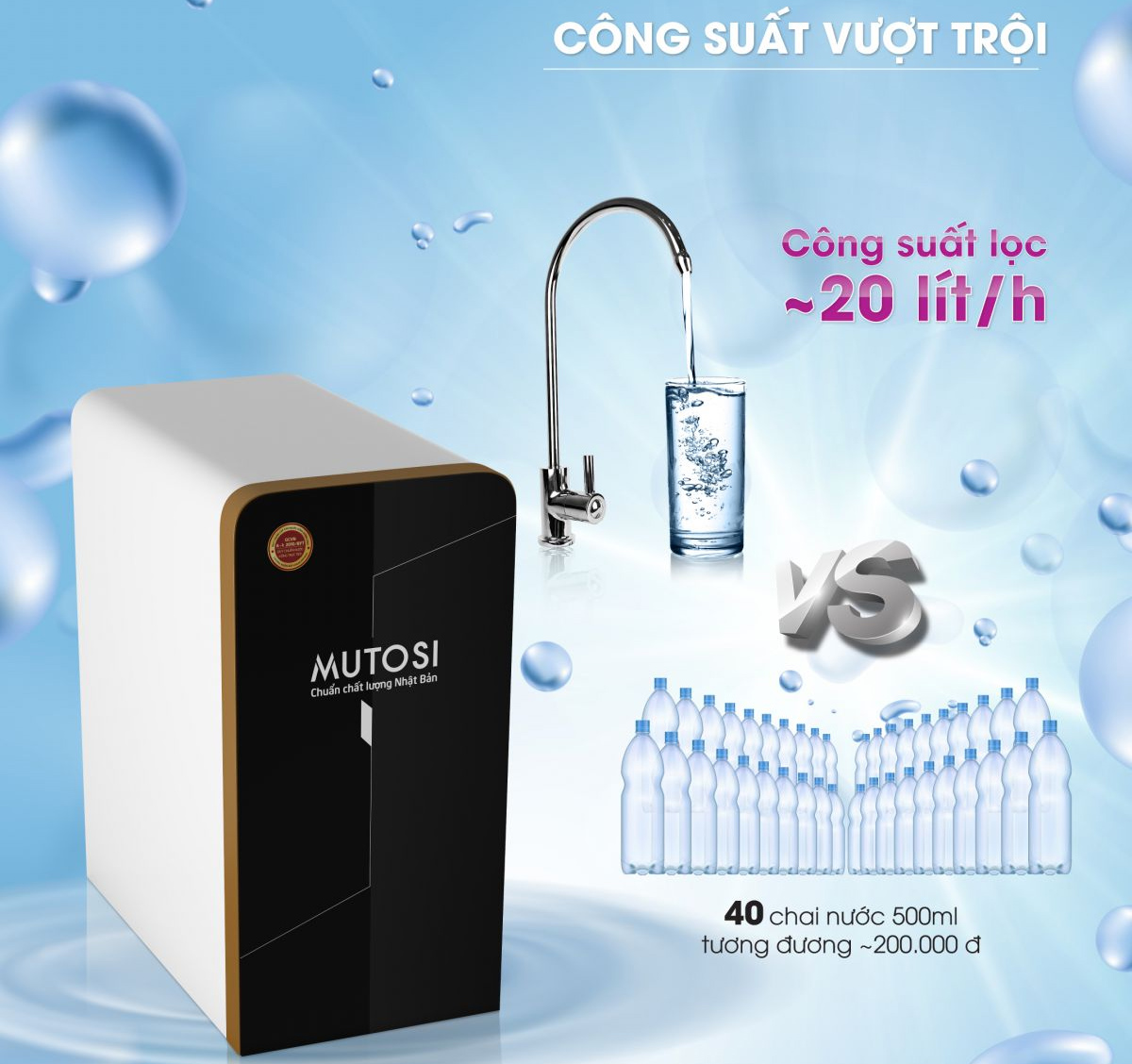 Máy lọc nước Mutosi MP-370U